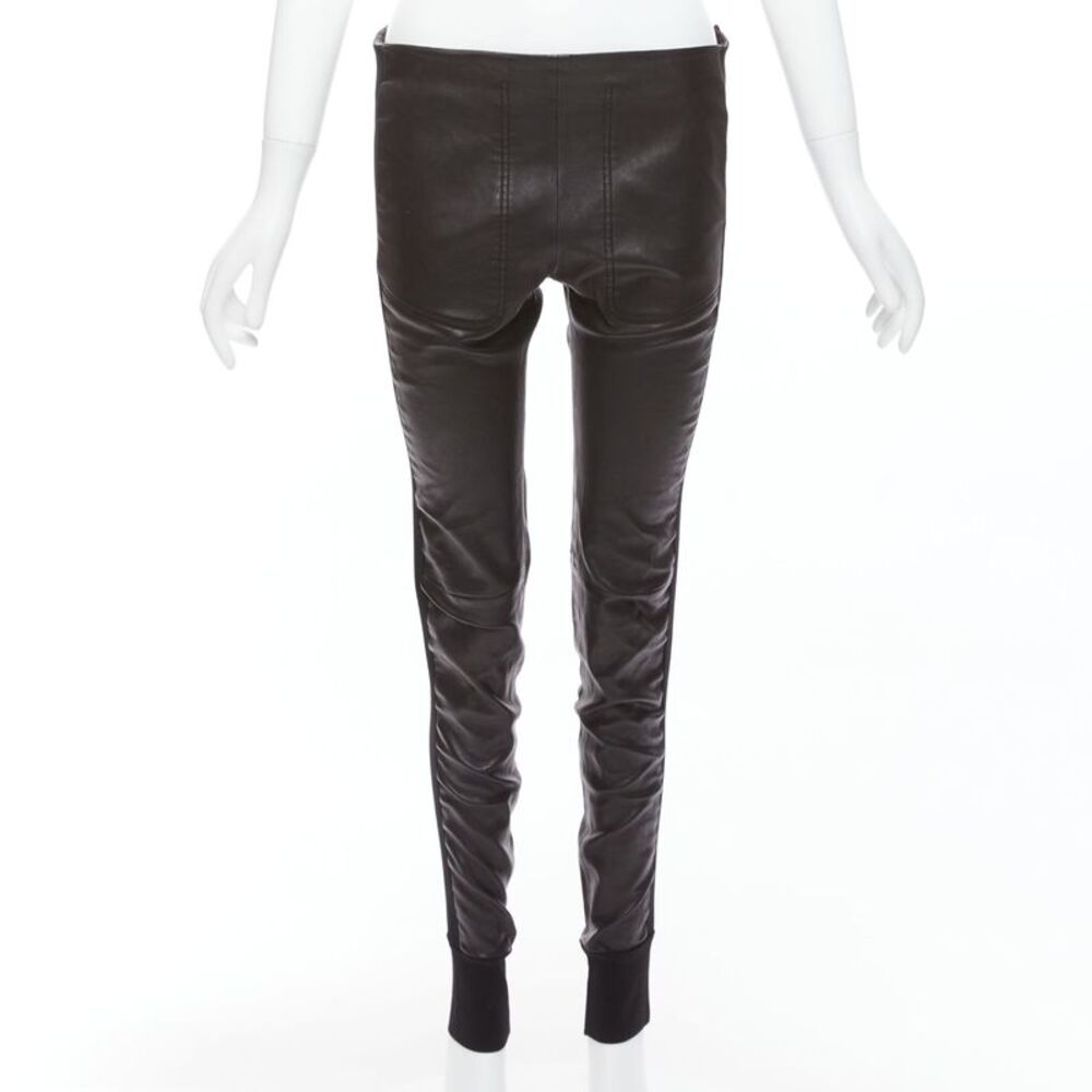 Balenciaga 2011 Leather Cuffed Pants